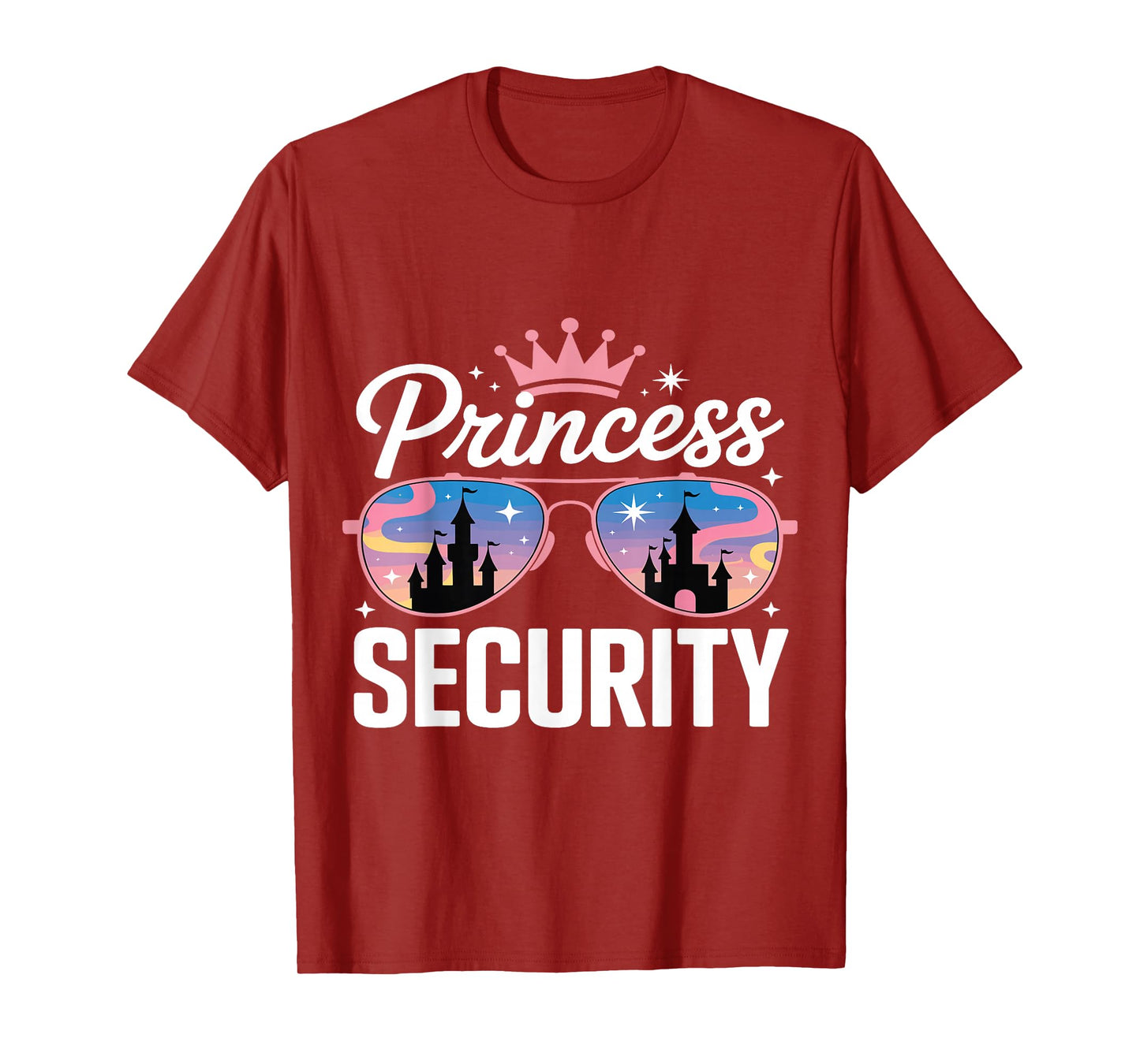 Princess Security Retro Castle Magic Family Trip Party Mom T-Shirt