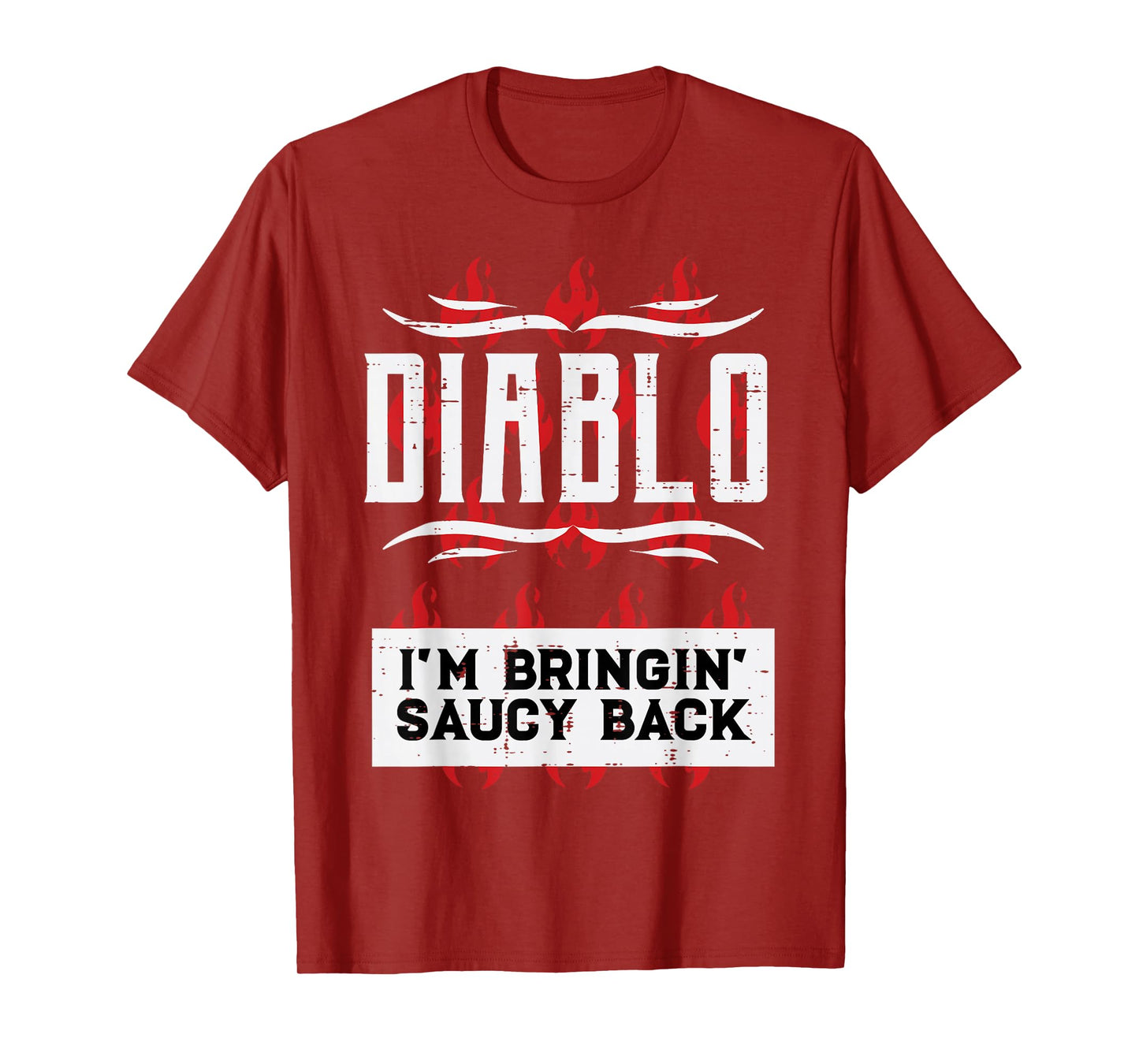 Halloween Diablo Hot Sauce Funny Lazy Food Costume Men Women T-Shirt