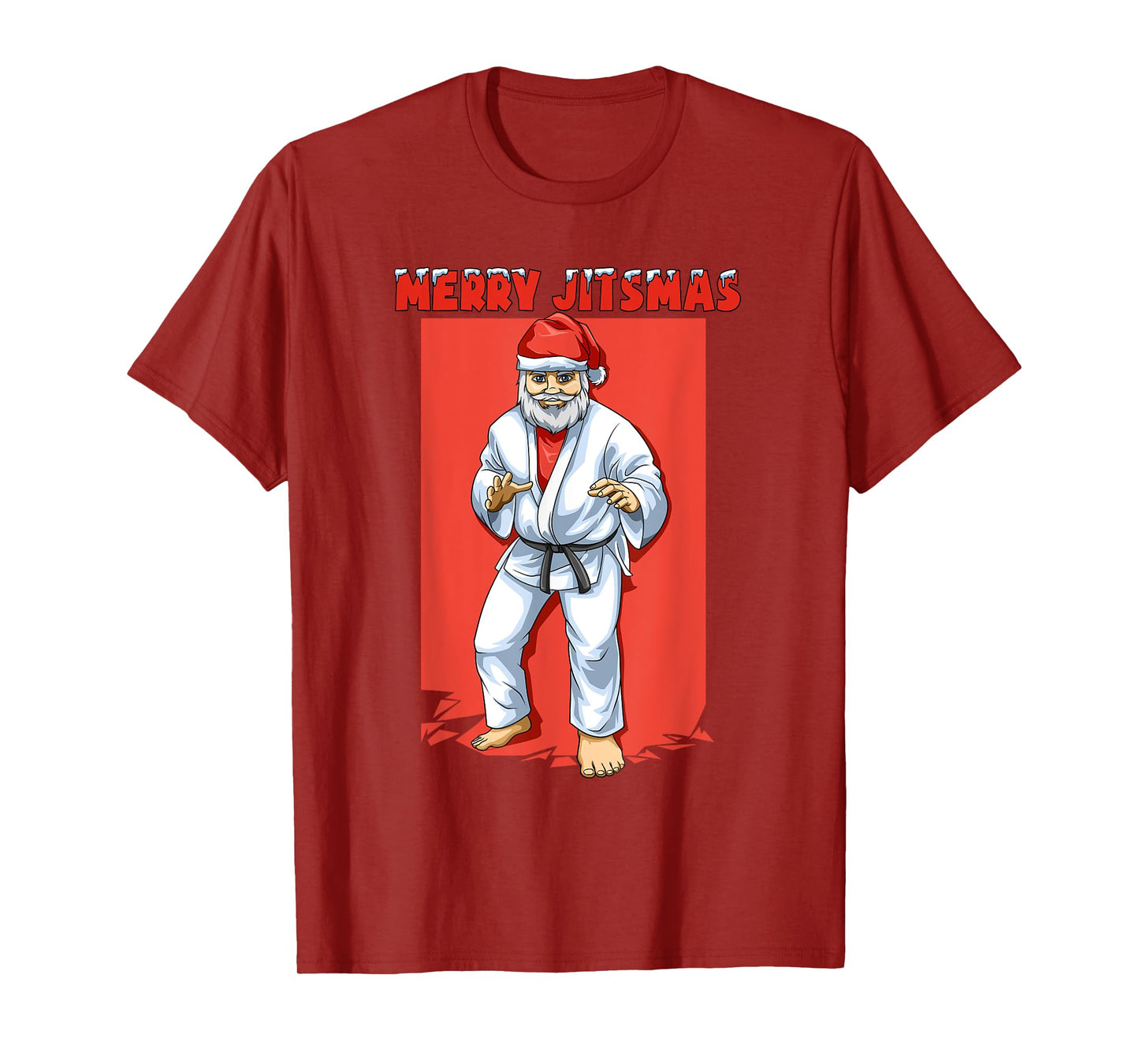 Christmas Jiu Jitsu and MMA Santa Claus T-Shirt