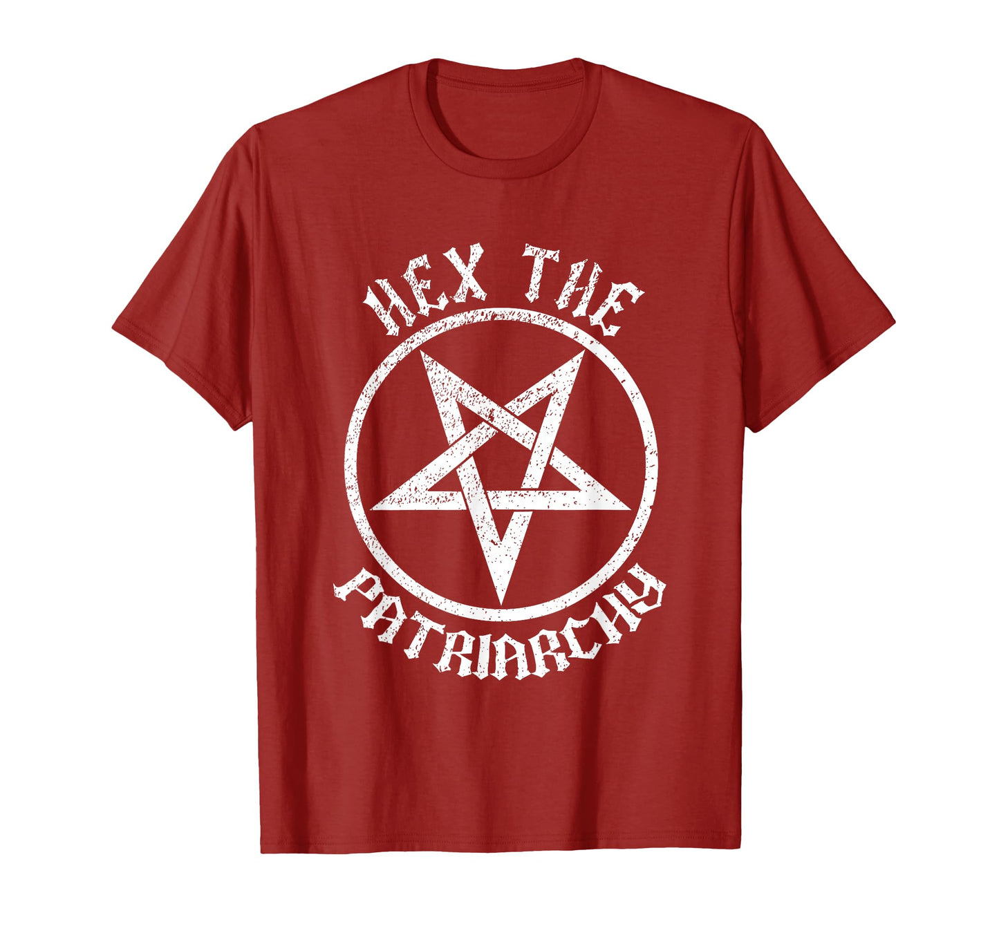 Feminist Witch Hex The Patriarchy Halloween Pentagram Occult T-Shirt