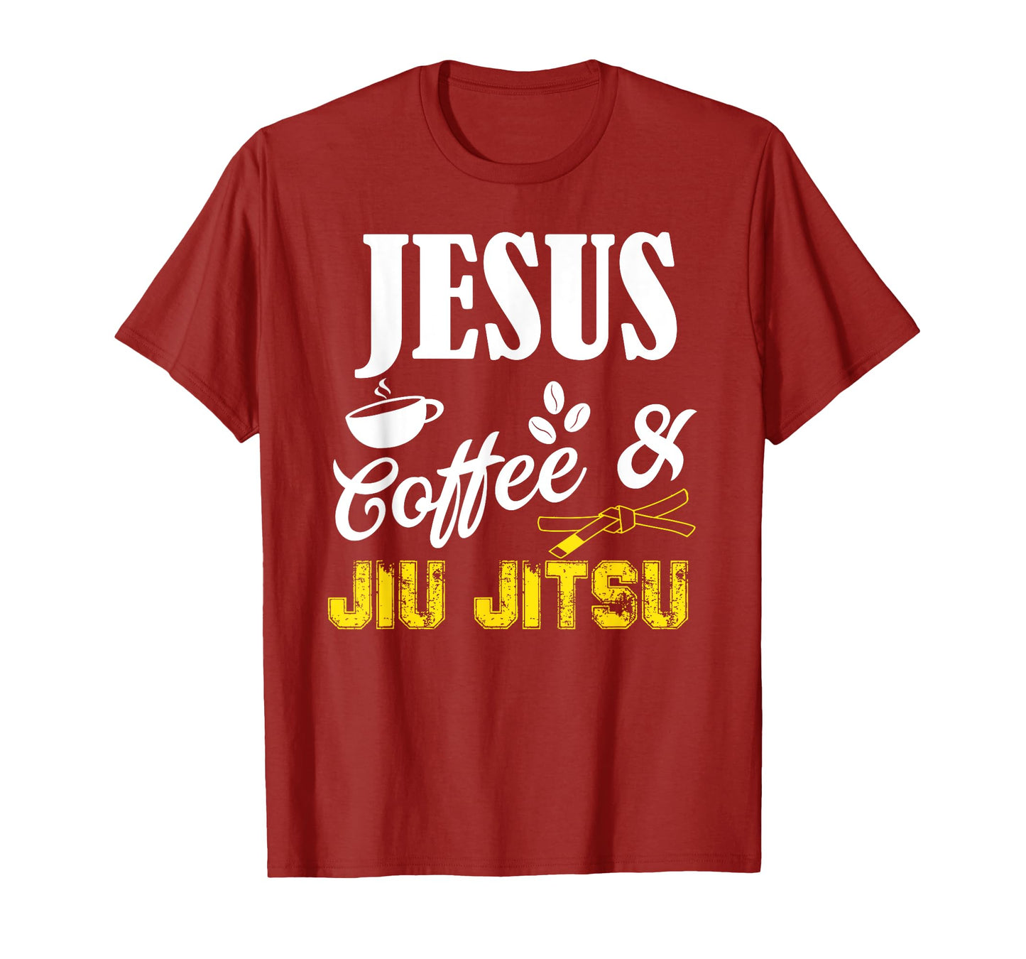 Jesus Coffee and Jiu Jitsu Shirt Brazilian JiuJitsu BJJ Gift T-Shirt