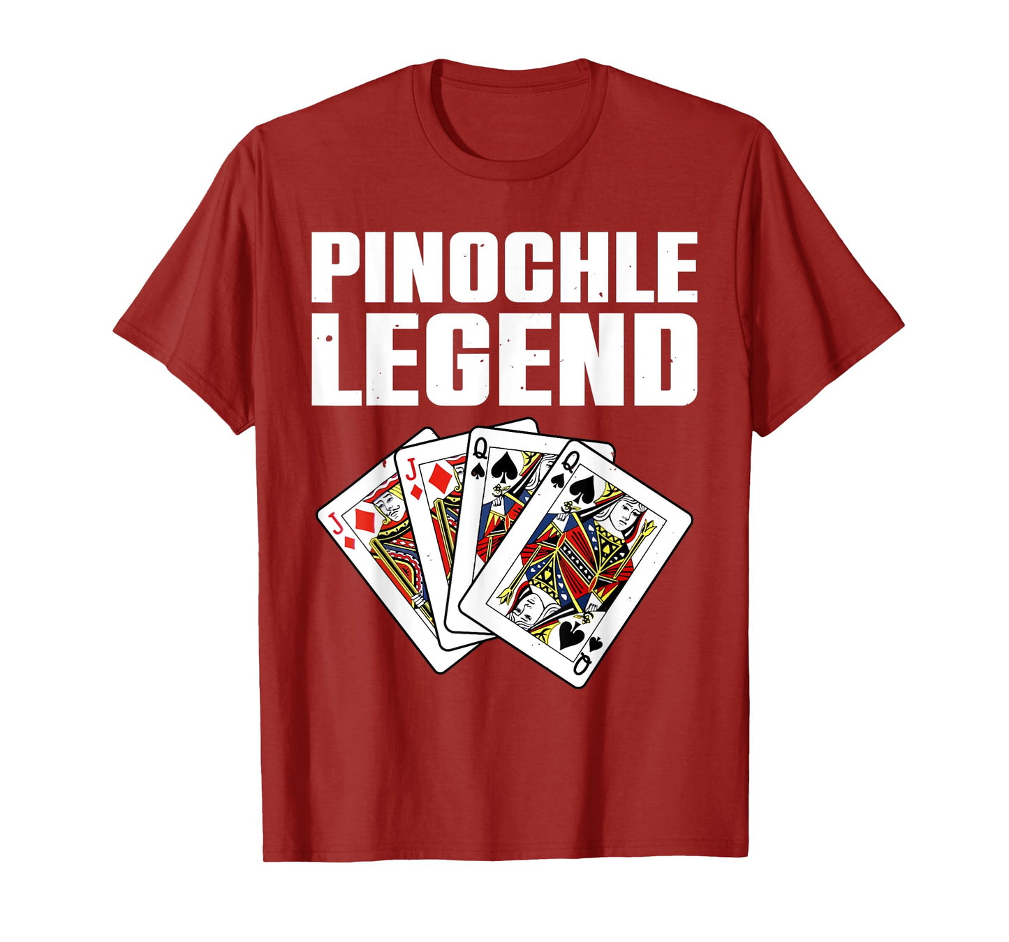 Funny Pinochle Art For Men Women Card Game Pinochle Players T-Shirt