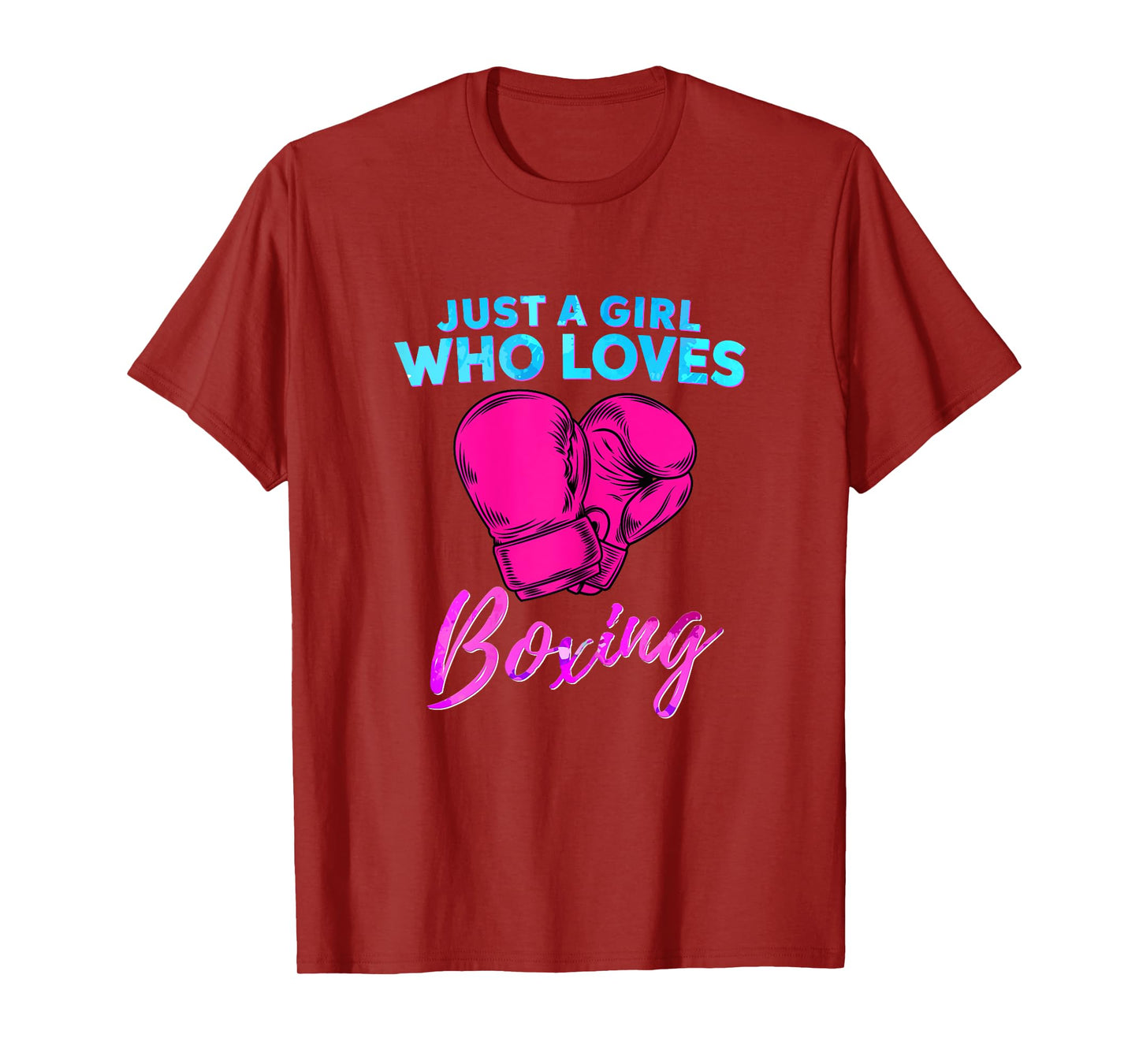 Just a Girl Who Loves Boxing Girls Boxing Gift T-Shirt