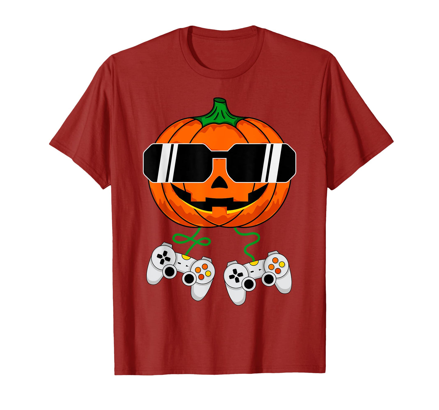 Halloween Jack O Lantern Gamer Boys Kids Men Funny Halloween T-Shirt