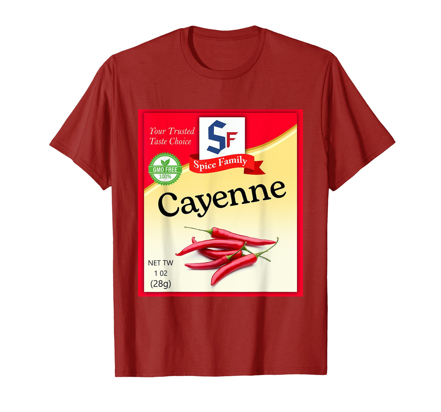 Pepper Cayenne Condiment Costume Holiday Spice Costumes T-Shirt