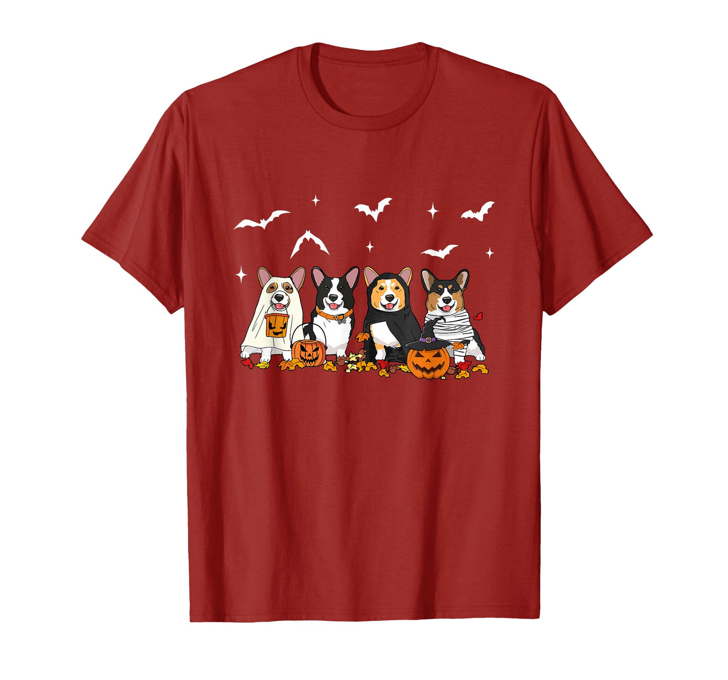 Witch Corgi Halloween Pumpkin Corgi Fall Vibes Corgi Dog Mom T-Shirt