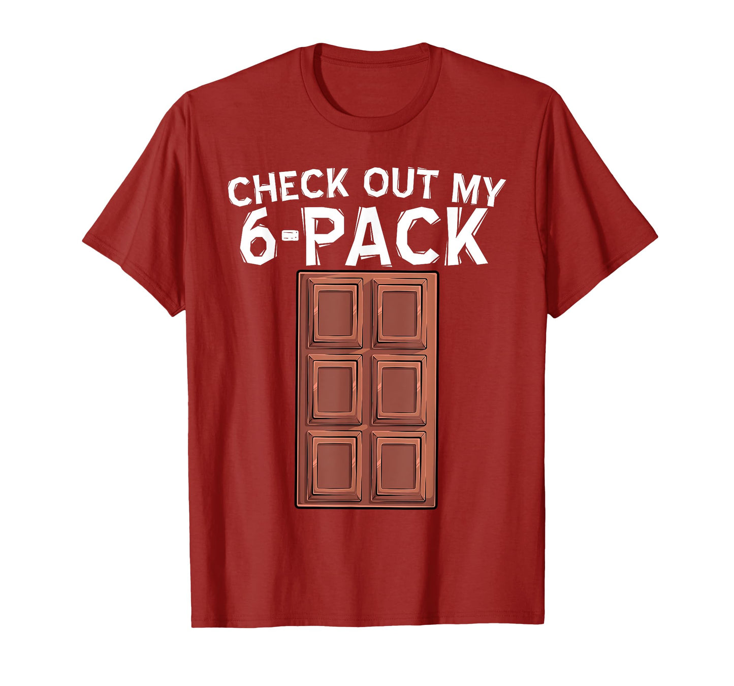 Cool Check Out My Six Pack Chocolate Funny ABS Gym Style T-Shirt