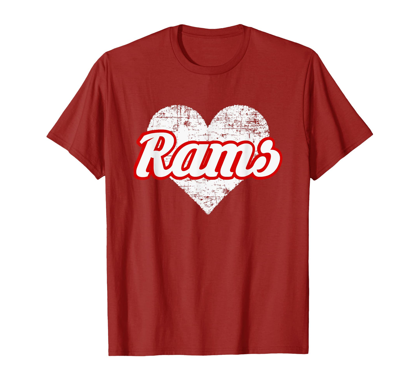 Edgewood Rams Over Heart T-Shirt