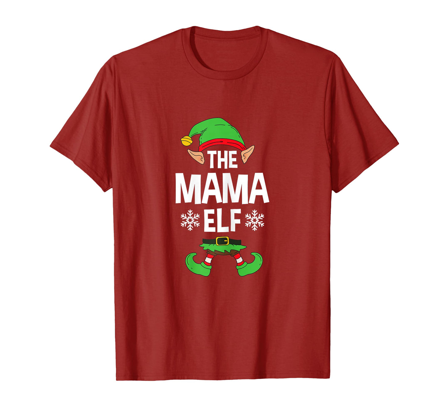 The Mama Elf Party Family Group Matching Mother X-Mas Mum T-Shirt