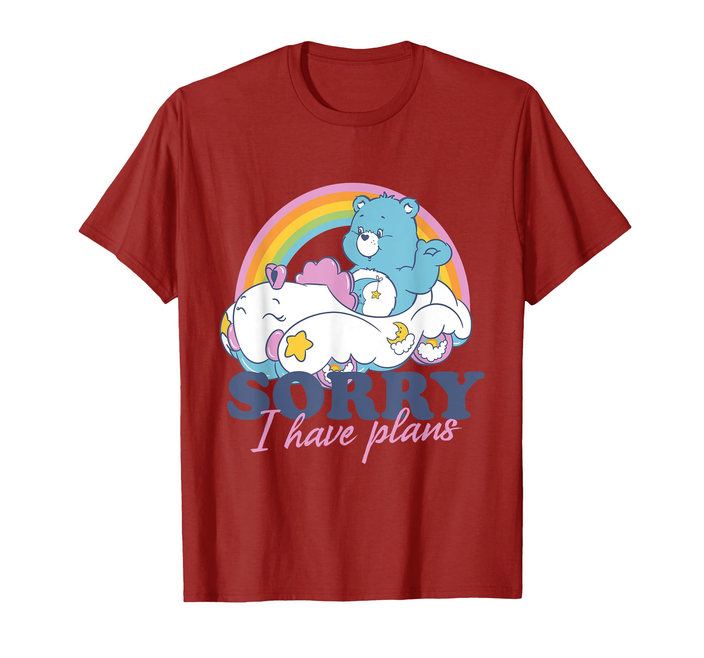 Care Bears Bedtime Bear Sorry I Have Plans T-Shirt