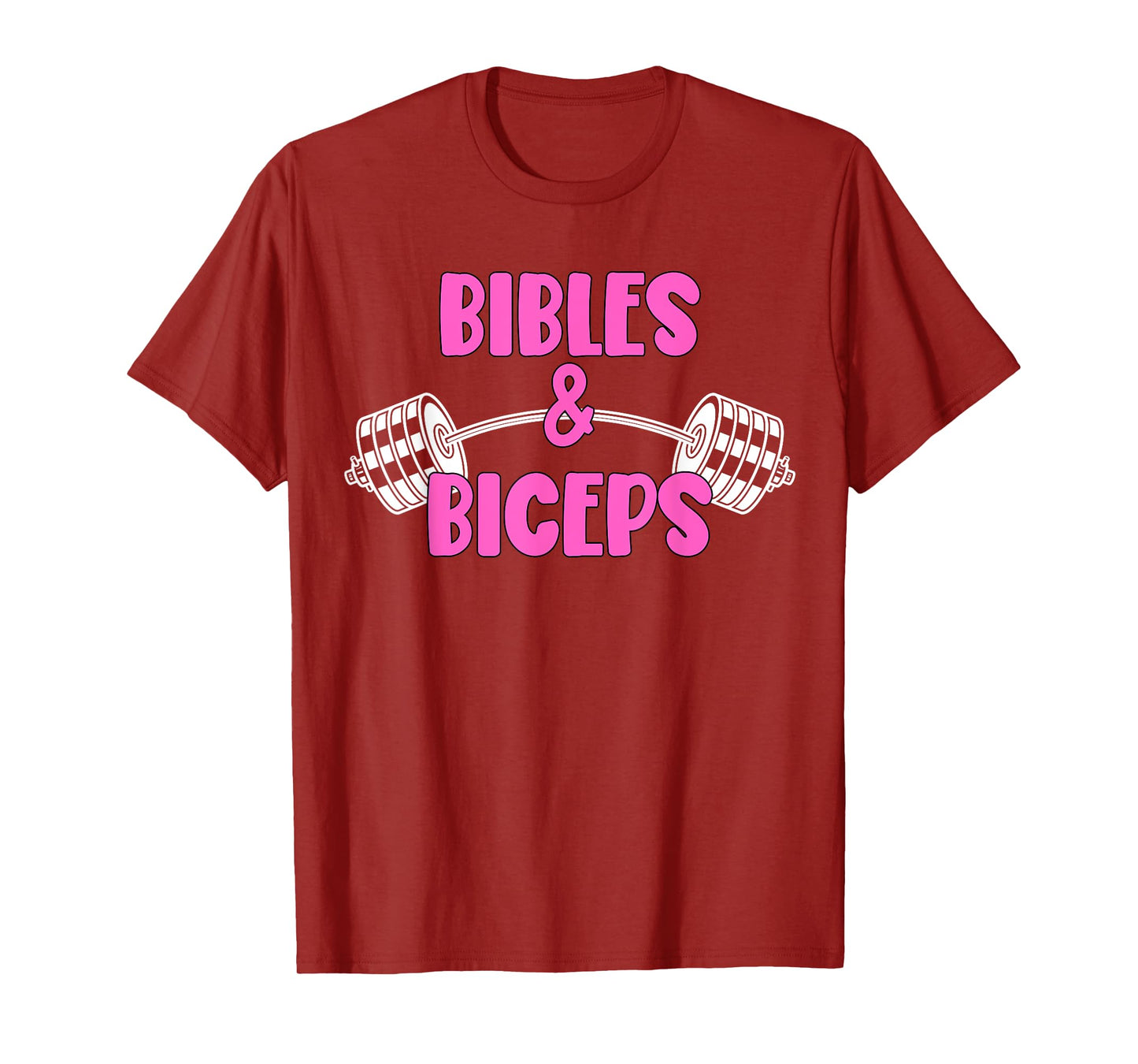 Bibles and Biceps Funny Gym Workout Christian T-Shirt