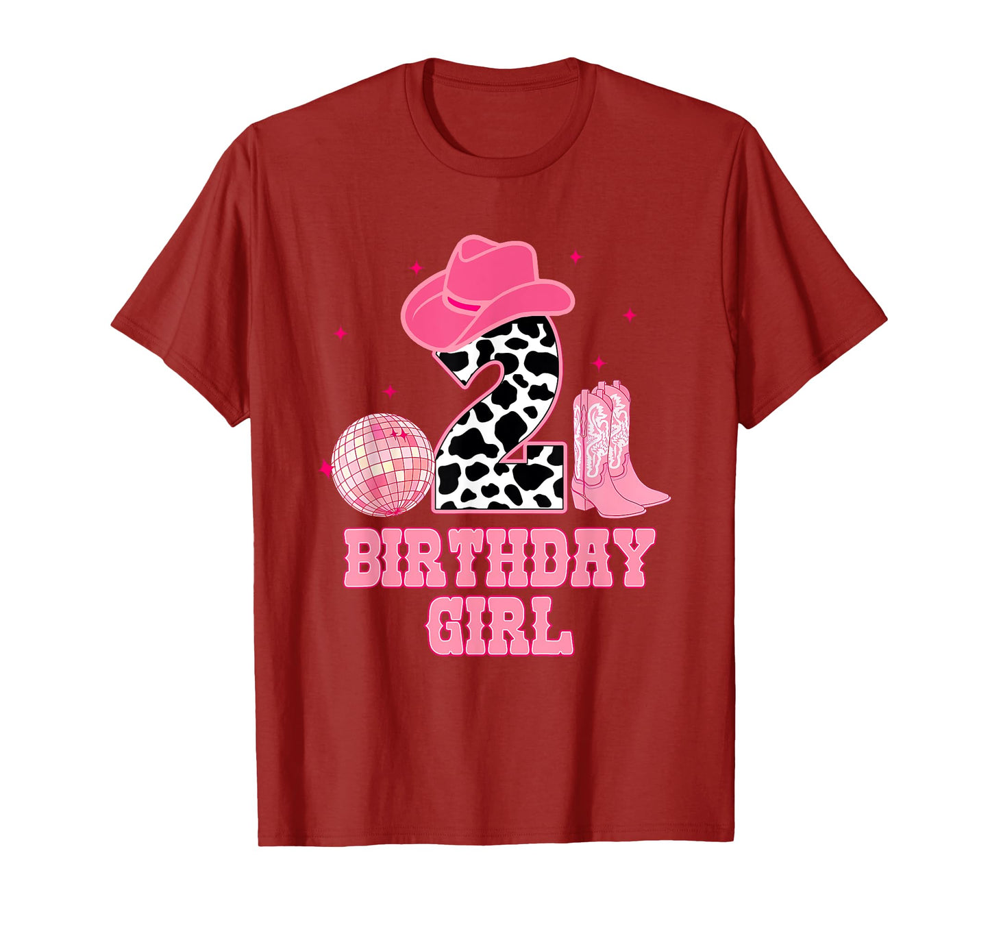 Happy 2nd Birthday Girl Outfit Rodeo Western Cowgirl Cowboy T-Shirt