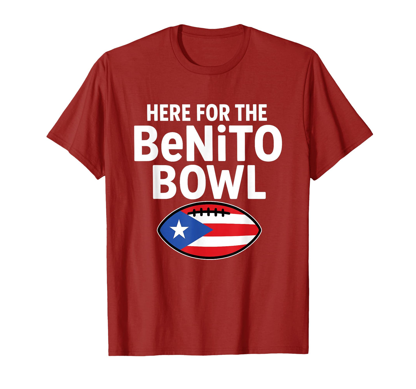 Vintage Here for The Benito Bowl Puerto Rico Flag Football T-Shirt