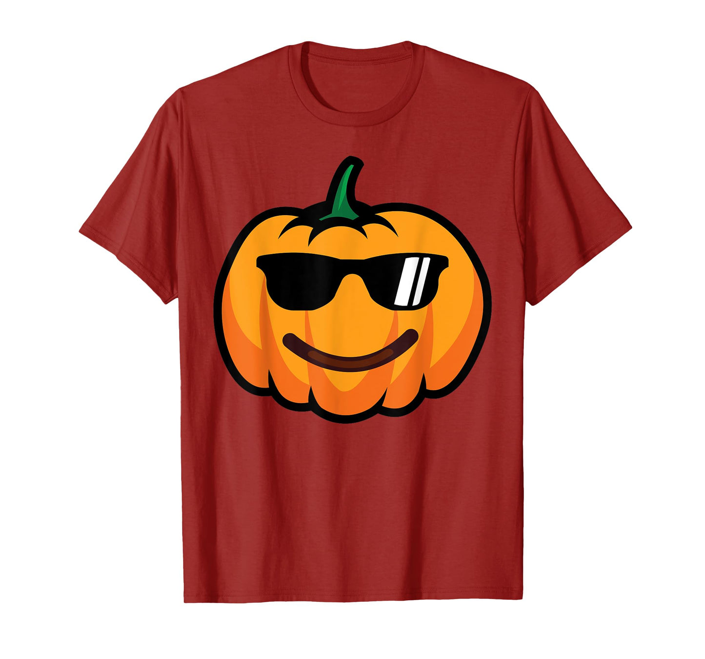 Halloween Pumpkin Smile Face Sunglasses Costume Funny T-Shirt