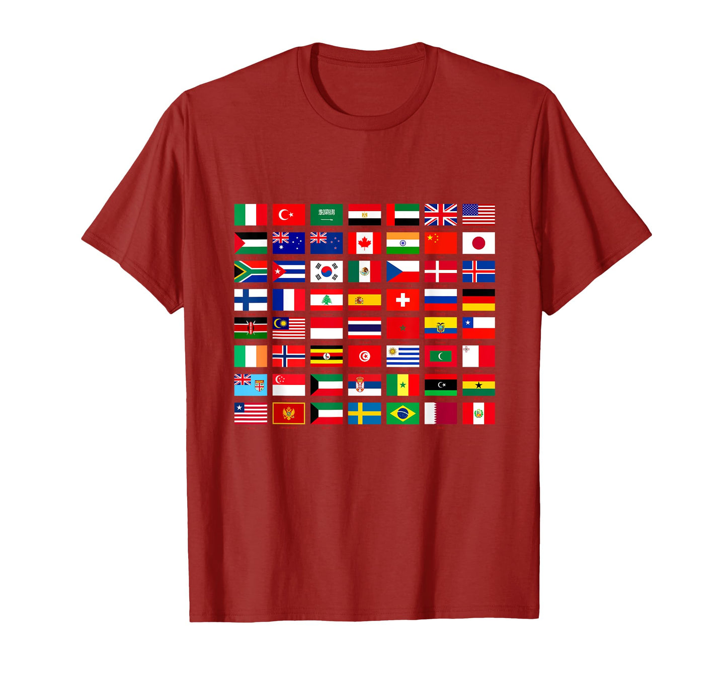 Flags of the Countries of the World Graphic Cool Designs T-Shirt