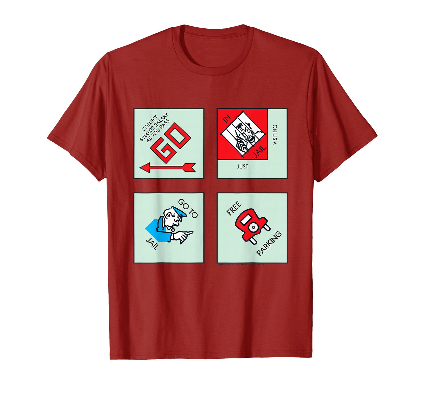 Monopoly Classic Corner Tiles T-Shirt