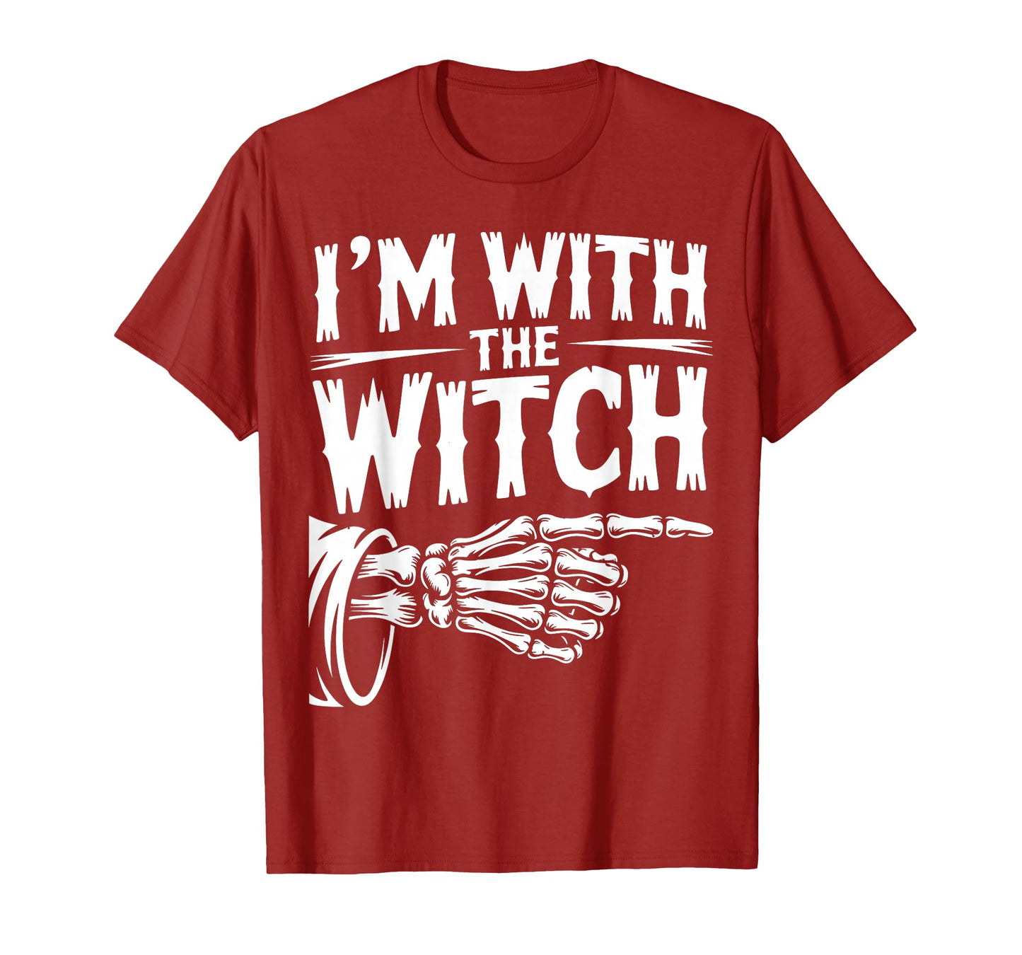 I'm with The Witch Couple Costume Halloween T-Shirt
