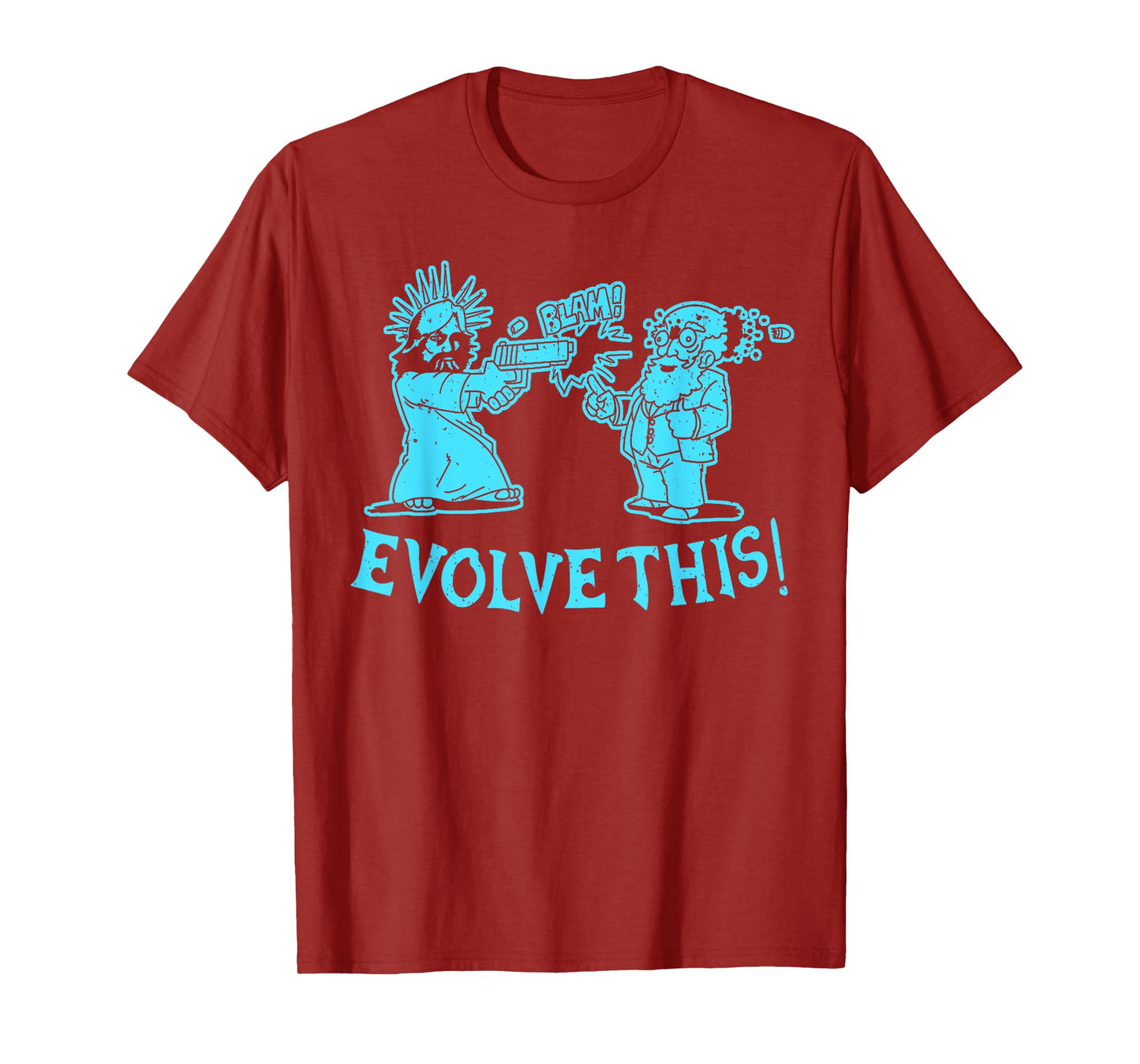 Vintage Evolve This Jesus And Darwin 2 T-Shirt
