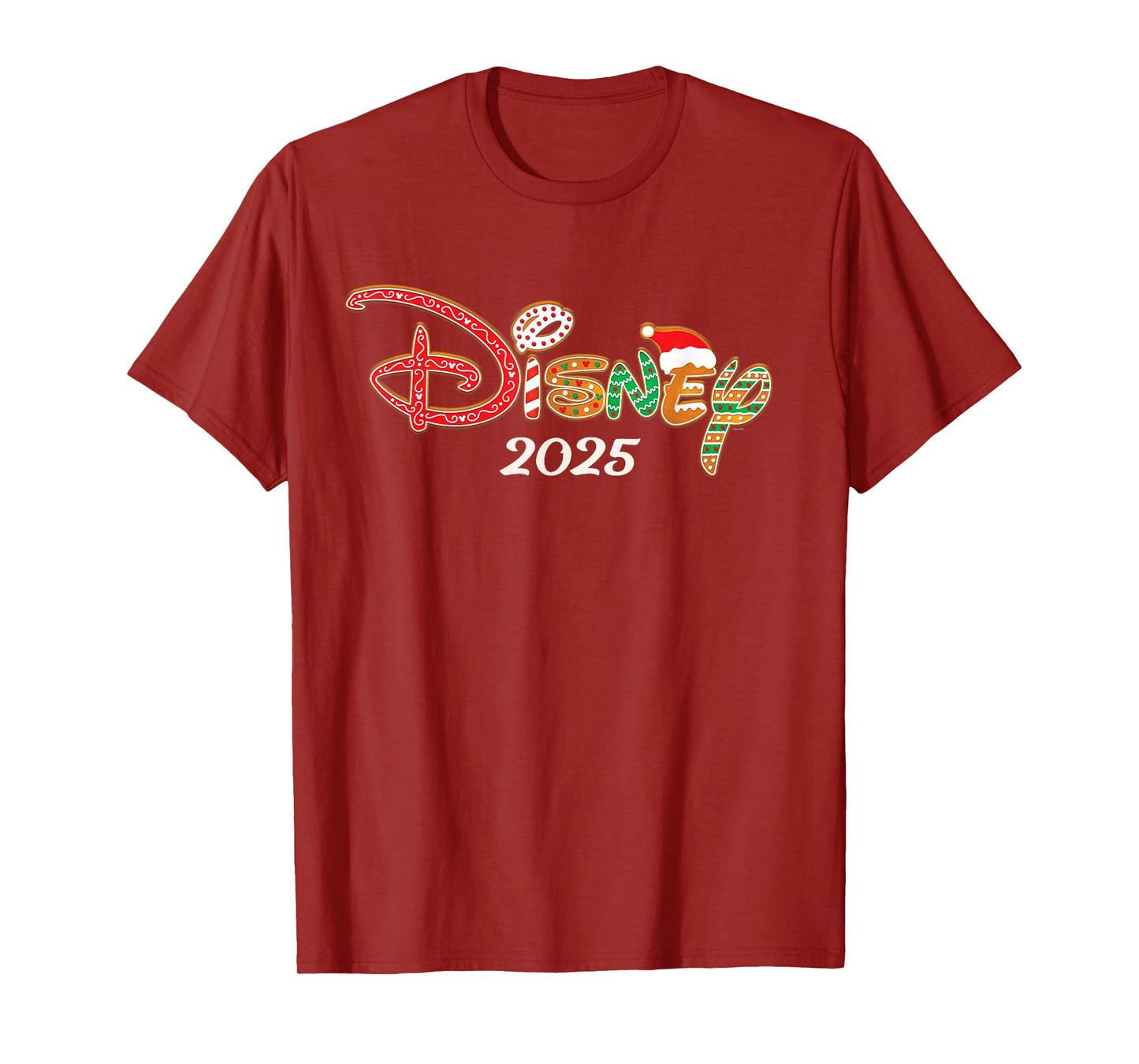 Disney Holiday Christmas Vacation Trip Gingerbread Logo 2025 T-Shirt
