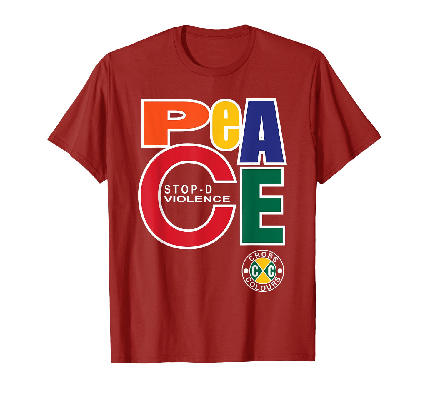 Peace Stop Violence | Retro 1990's Graphic Vintage T-Shirt