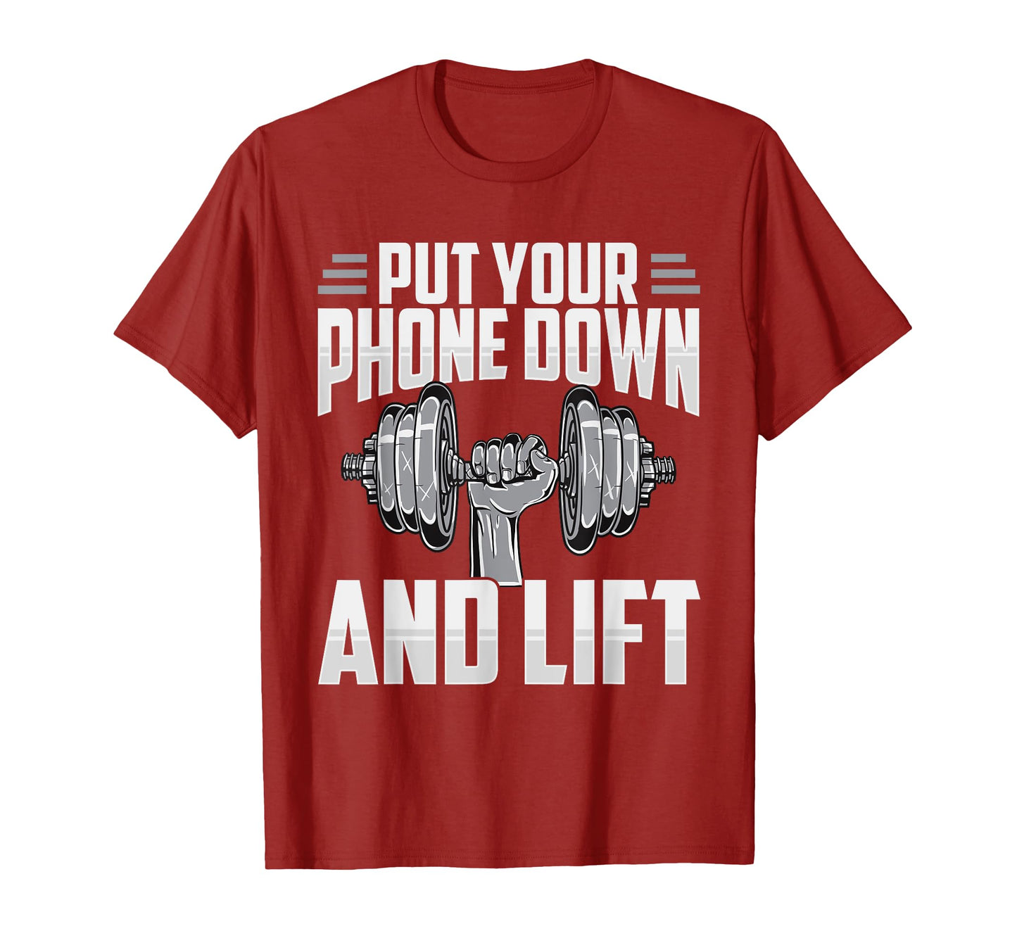 Put Your Phone Down And Lift Gym Etiquette Fitness Rules Fun T-Shirt