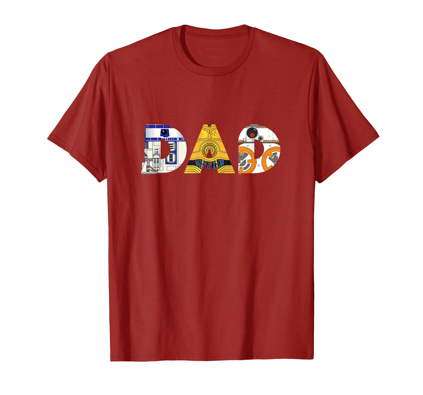 Star Wars Droids R2-D2 C-3PO BB-8 Dad Father’s Day Birthday T-Shirt