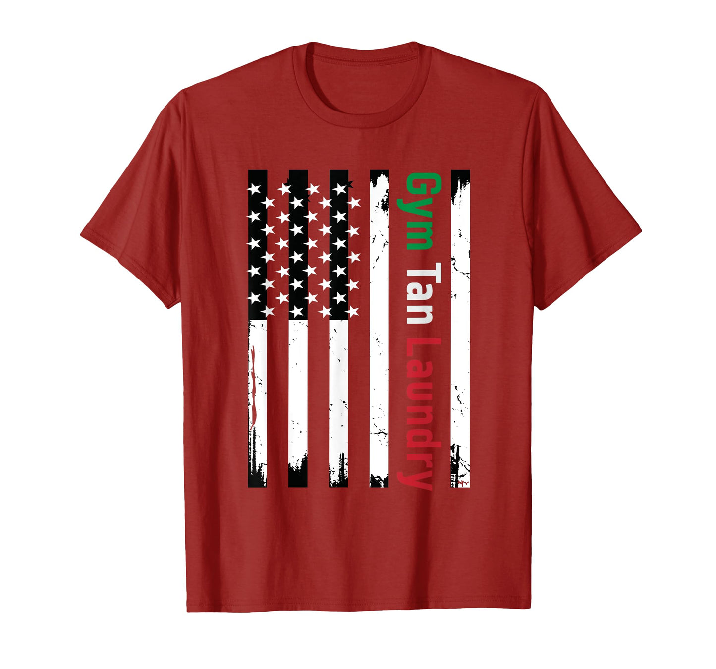 Gym Tan Laundry GTL New Jersey Garden NJ Shore Italian Flag T-Shirt