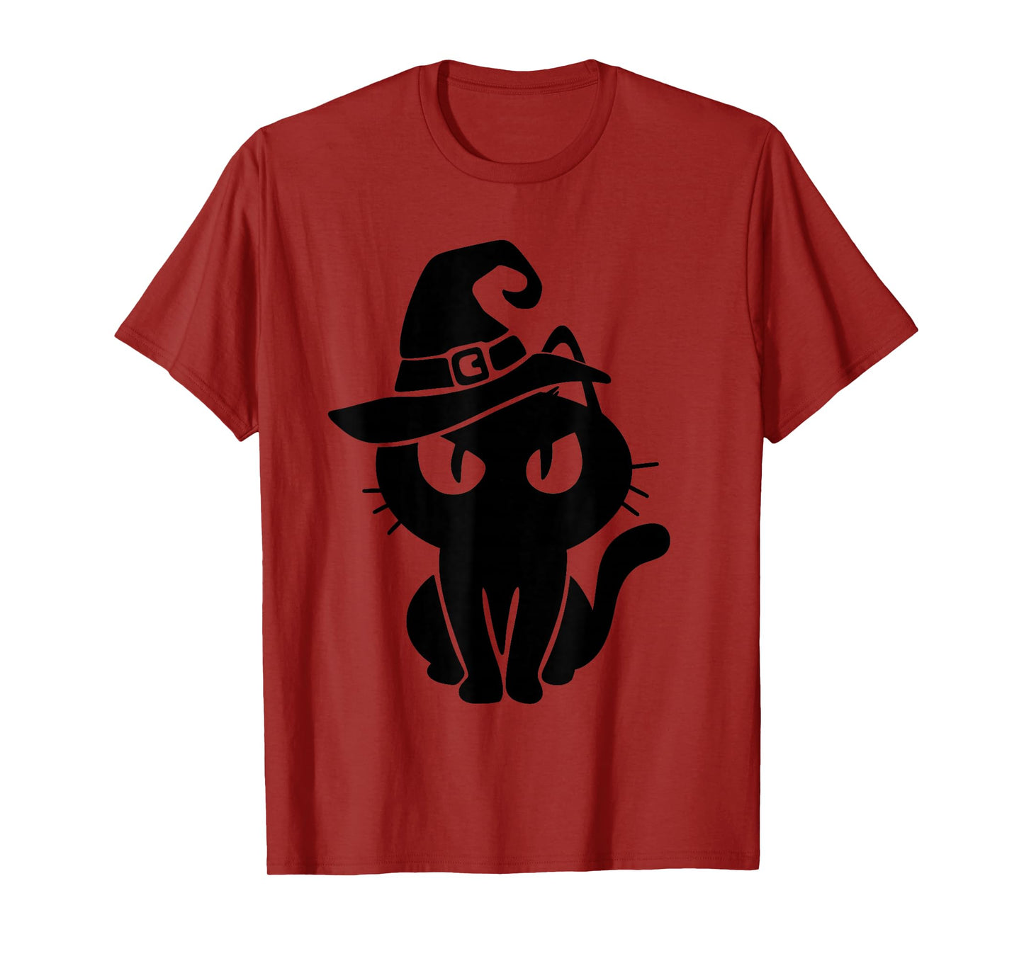Witchy Black Cat Halloween Cat Lover Men Women Kids T-Shirt