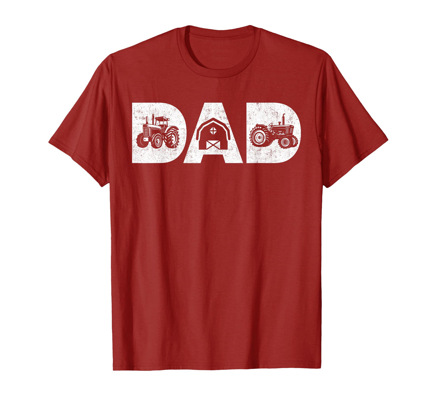 Mens Vintage Farming Father Farm Lover Farmer Daddy Tractor Dad T-Shirt