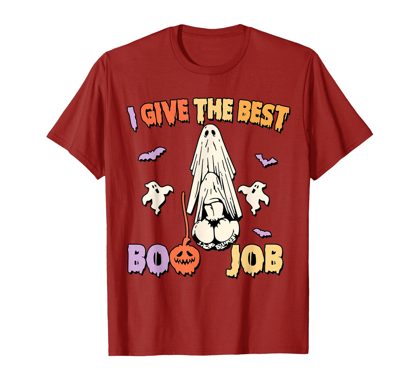 I Give The Best Boo Job, Halloween Inappropriate Adult Humor T-Shirt