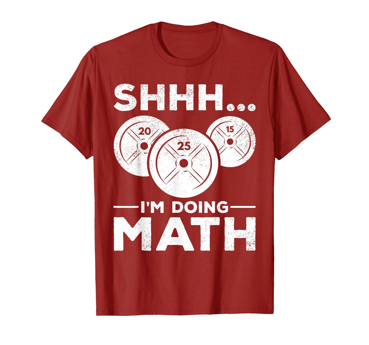 Shhh I'm doing Math Bodybuilding Gym Fitness Training T-Shirt