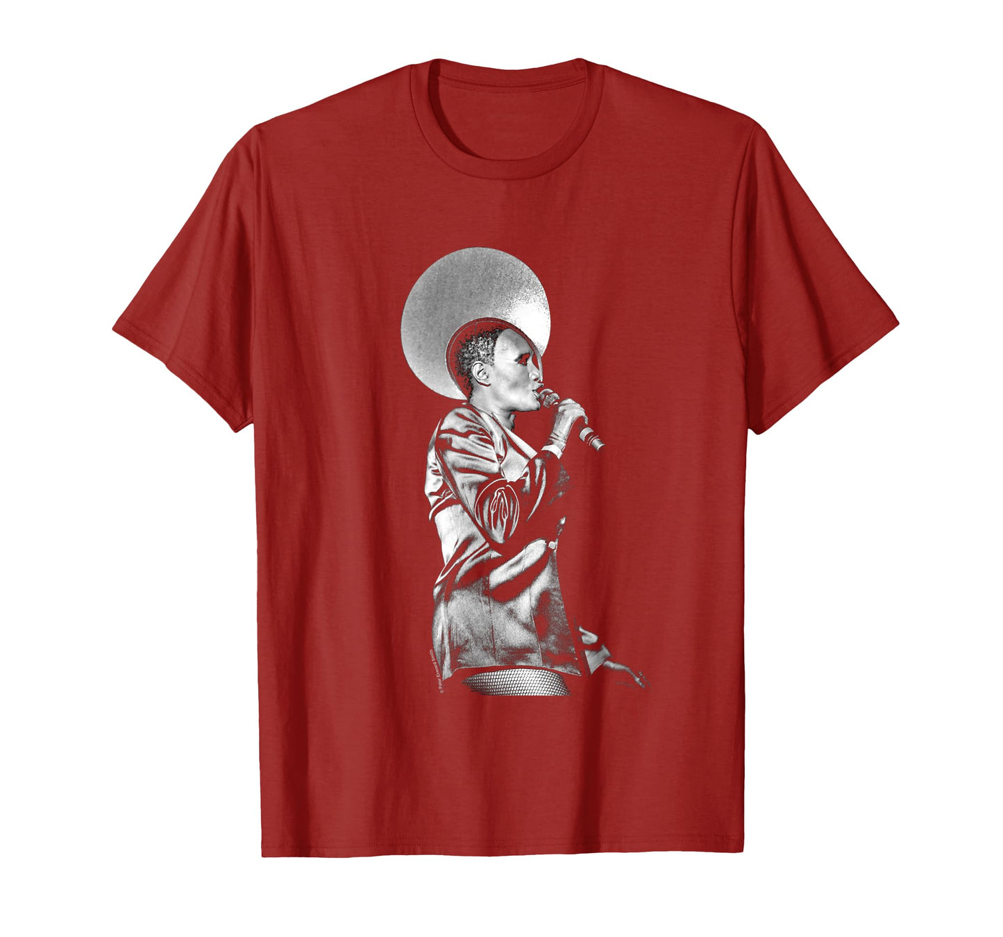 Grace Jones Live Black And White By Everard Smith T-Shirt