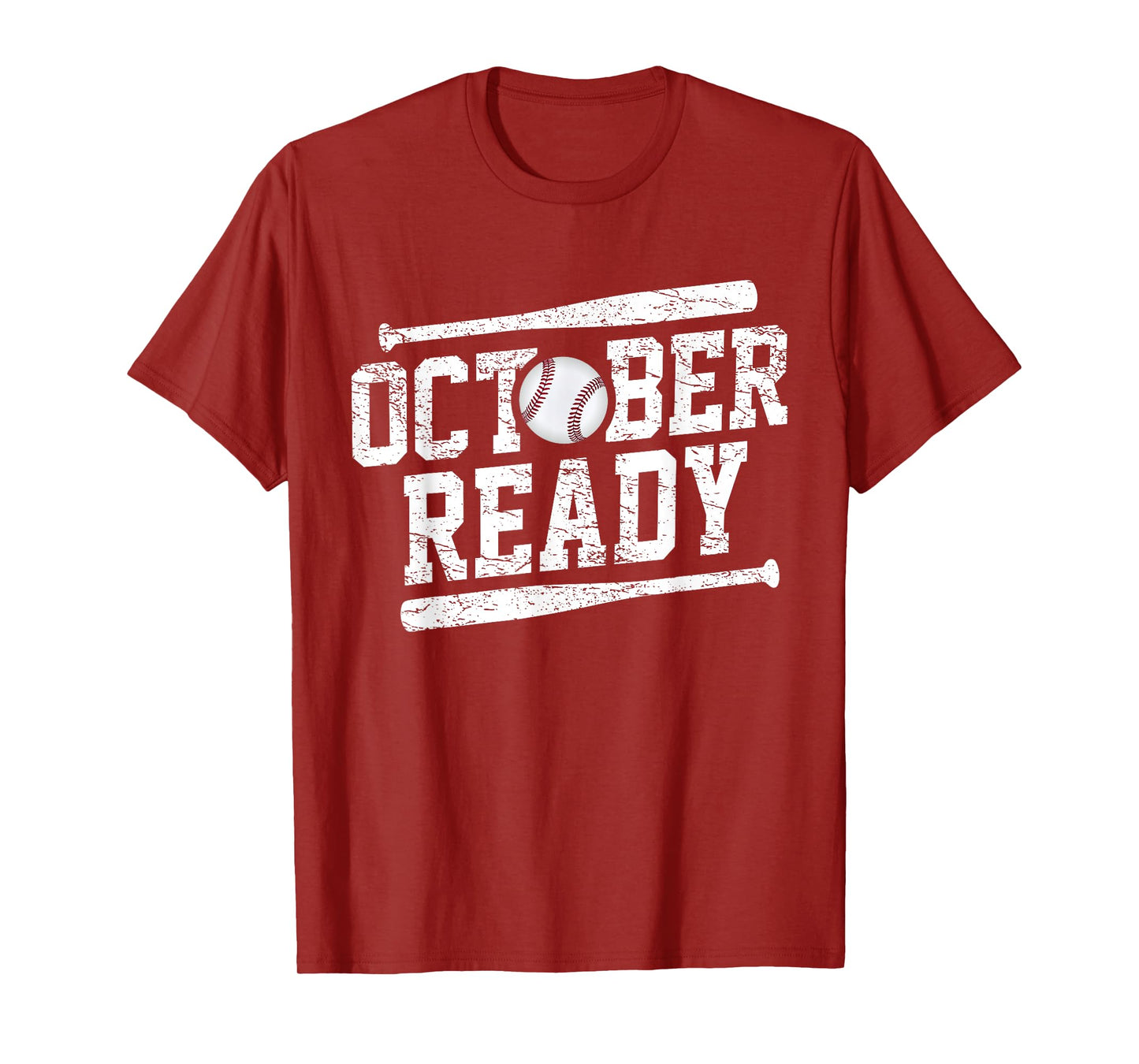 Men Women October Ready Playoff Baseball T-Shirt