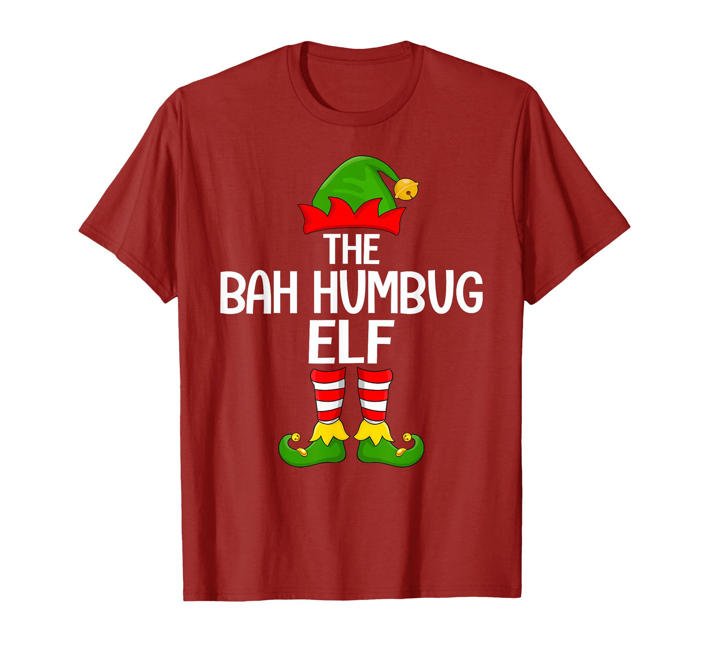 Bah Humbug Elf Xmas Matching Family Elf Squad Christmas T-Shirt