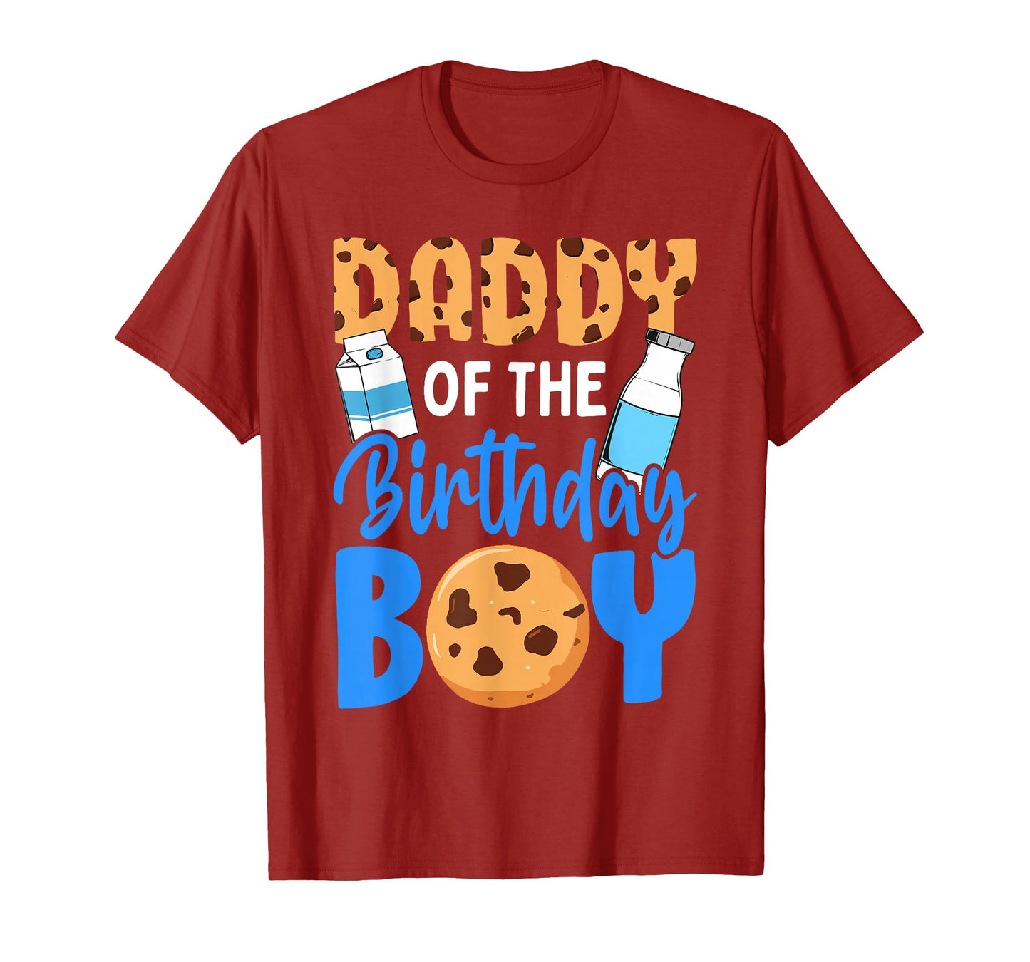 Daddy of the birthday boy Milk and Cookies 1st birthday T-Shirt