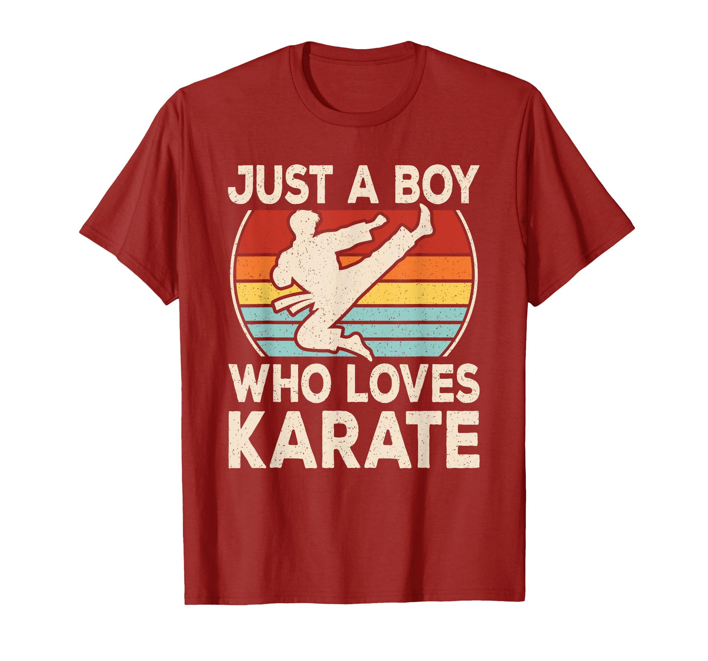 Just A Boy Who Loves Karate Boys Kids T-Shirt