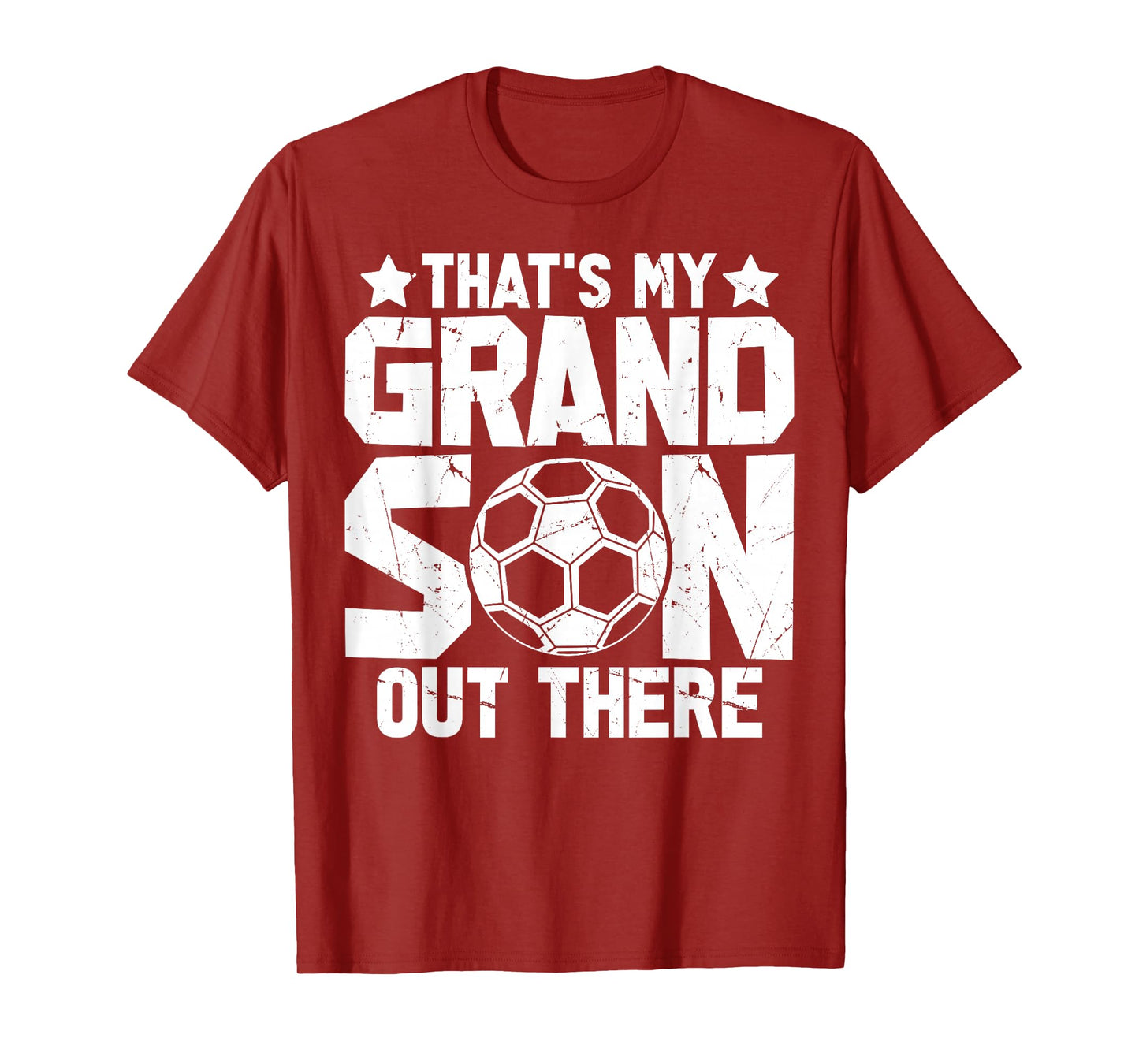 Football Grandma Grandpa Soccer That's My Grandson Out There T-Shirt