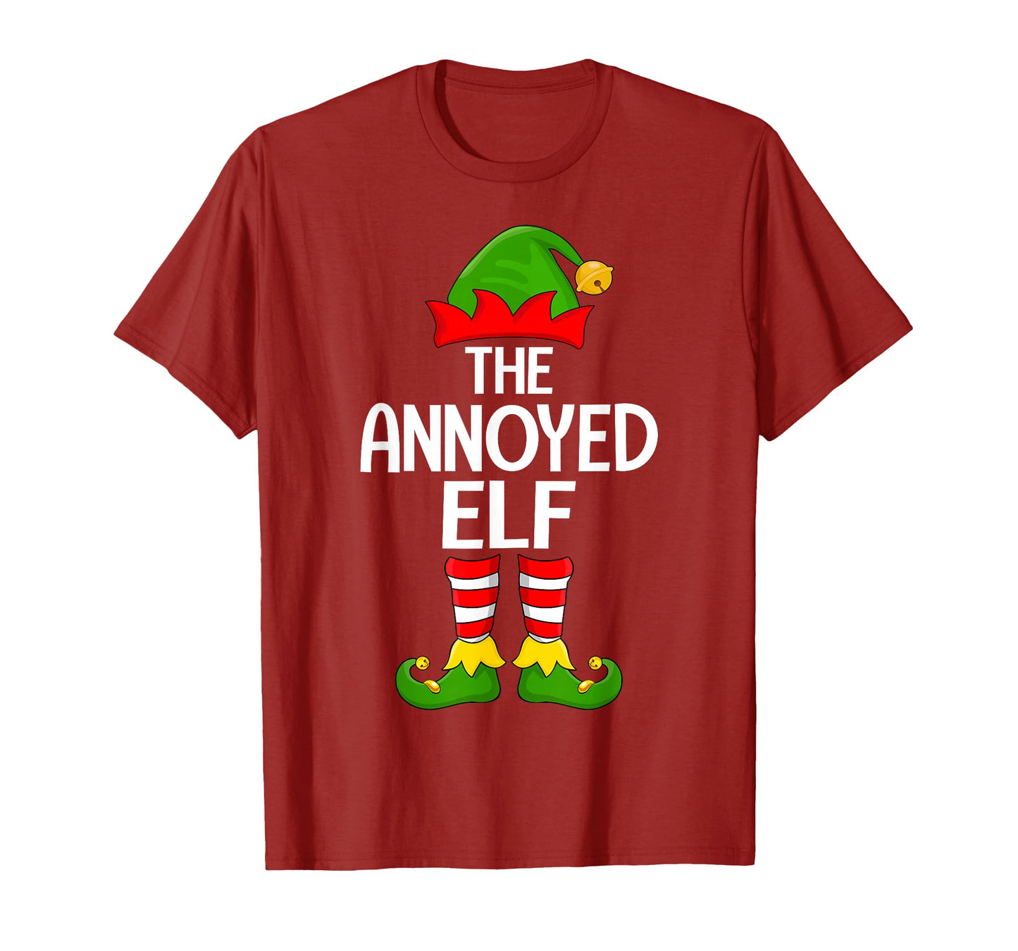 Annoyed Elf Xmas Matching Family Elf Squad Christmas T-Shirt
