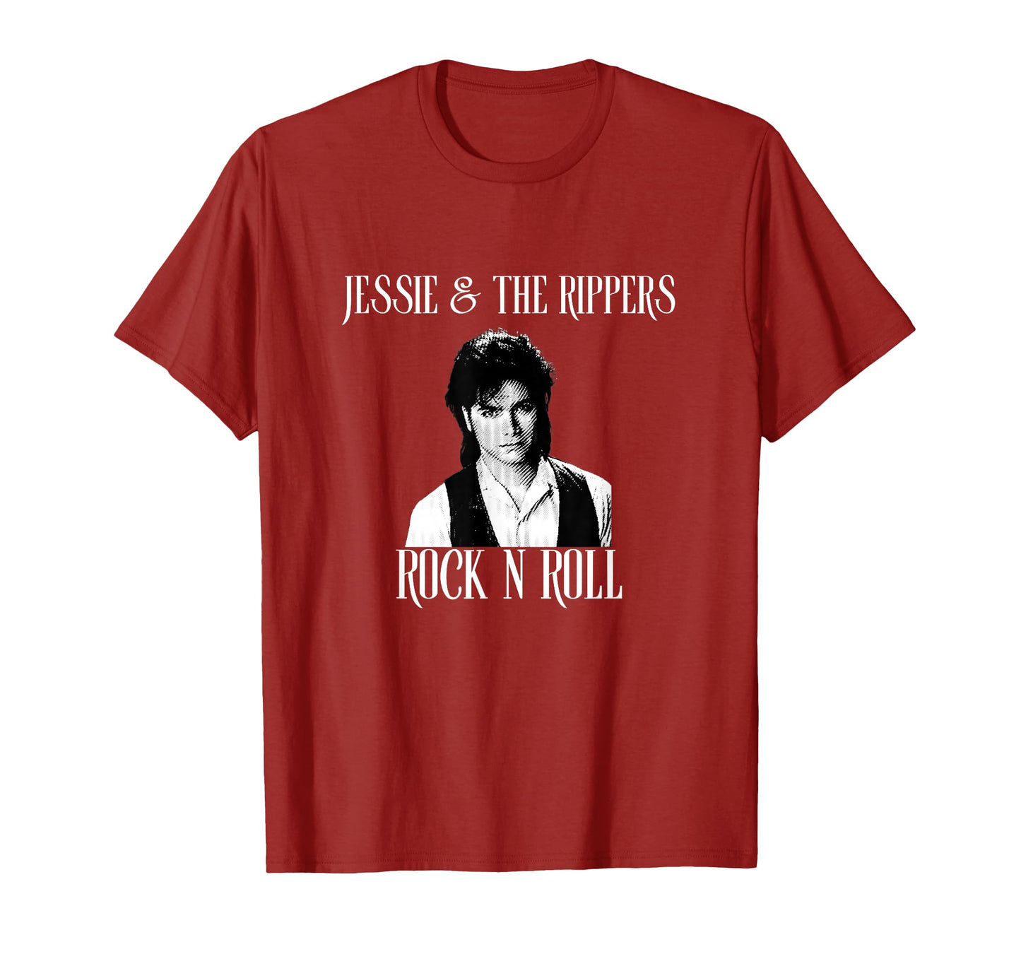 Rock Your Insanity Unisex-Adults Black Small Retro Jessie Rippers Band T-Shirt