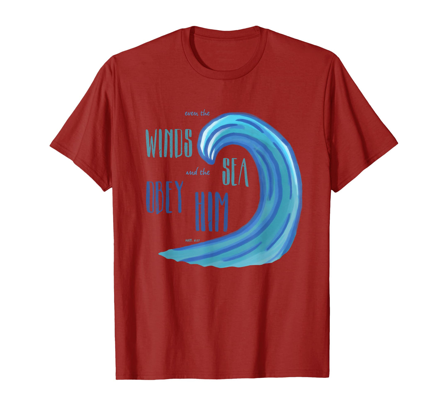 Jesus Follower Christian Believer T Shirt Beach Ocean Wave T-Shirt for Men Women Girls Kids