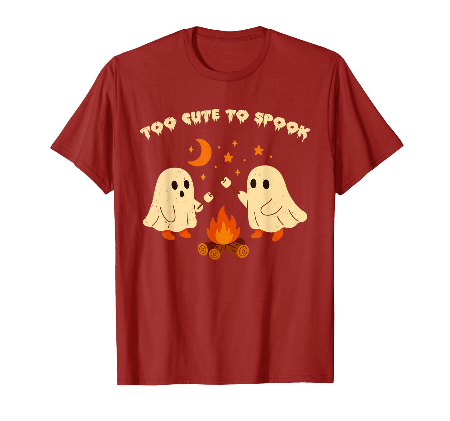 Too Cute to Spook Halloween Ghost Ghoul Spirit Boys Girls T-Shirt