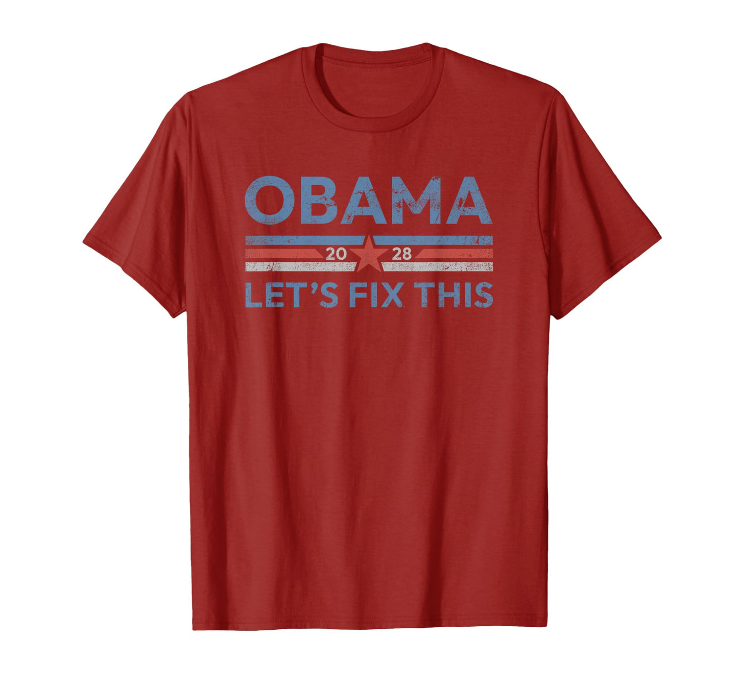 Obama Retro Vintage Patriotic 2028 Political Protest Rally T-Shirt