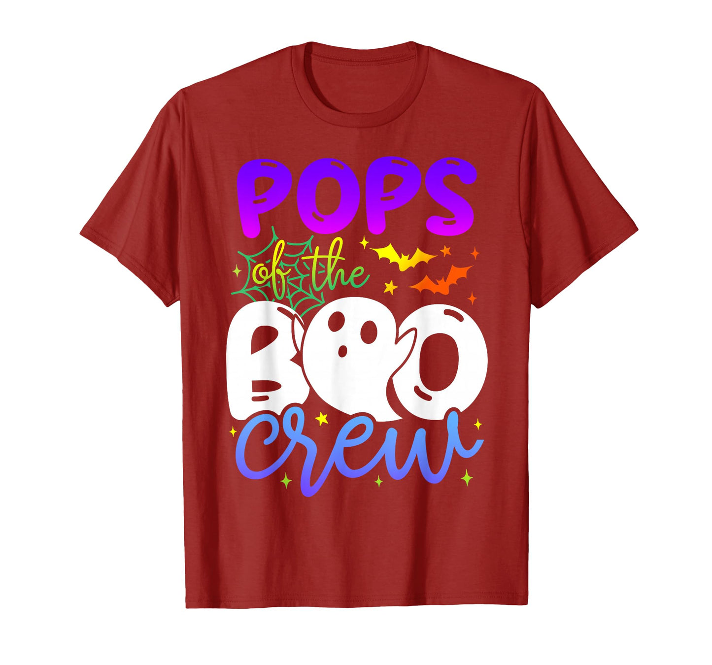 Pops of Boo Halloween Crew Costume Boo Ghost Lover Family T-Shirt