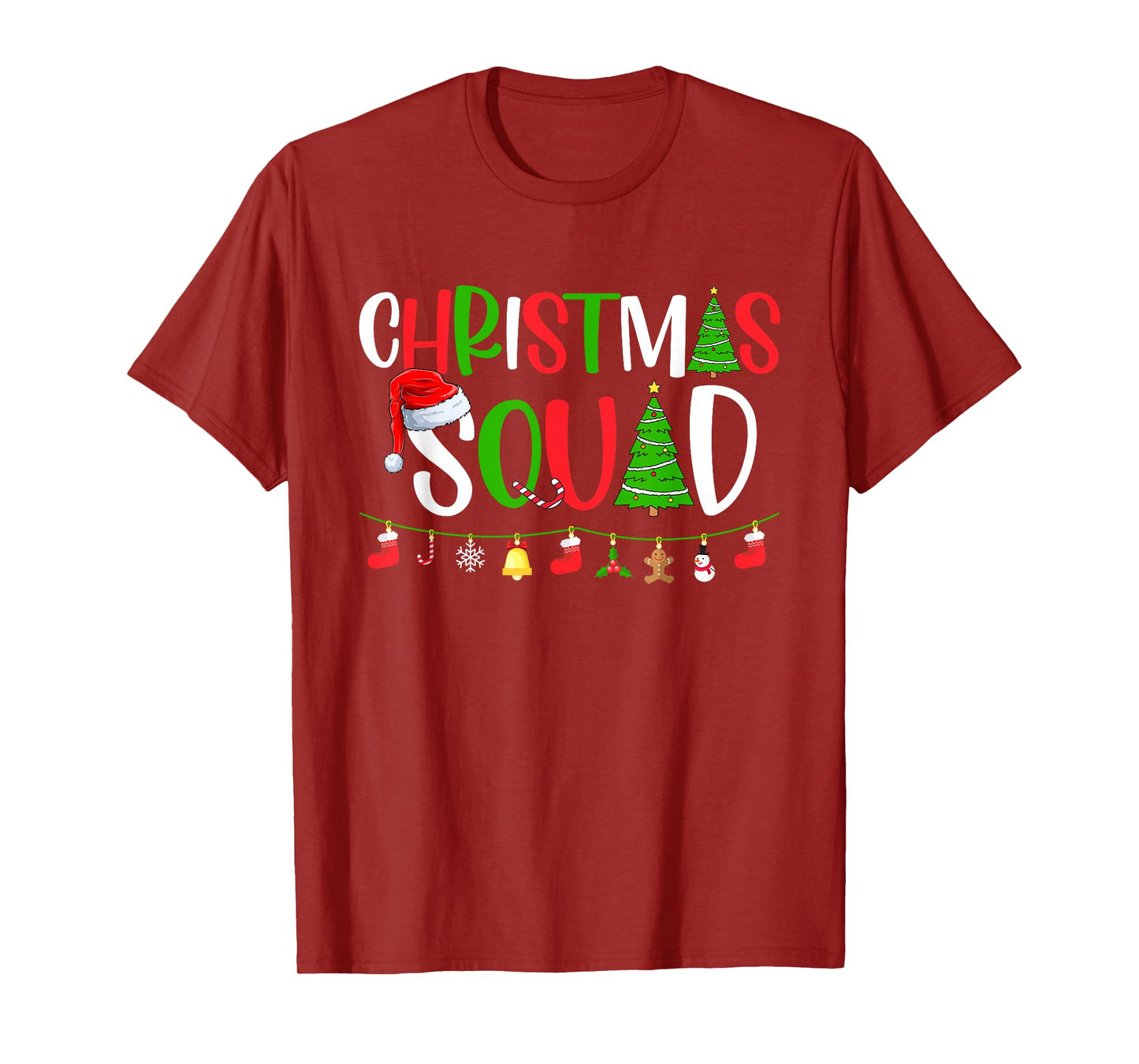 Christmas Squad Matching Family Group Xmas Decor Holiday T-Shirt