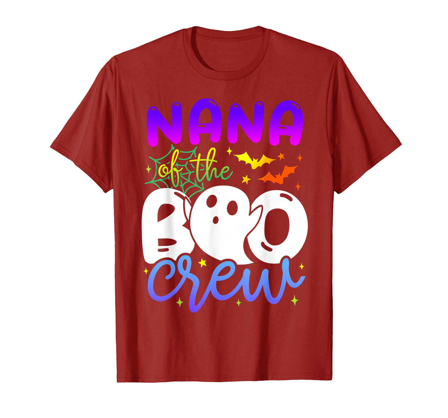 Nana of Boo Halloween Crew Costume Boo Ghost Lover Family T-Shirt