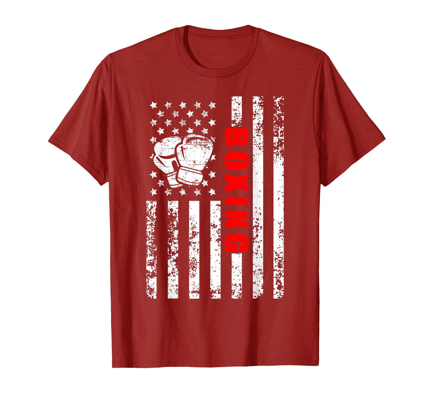 American Flag Boxing Patriotic Boxing T-Shirt