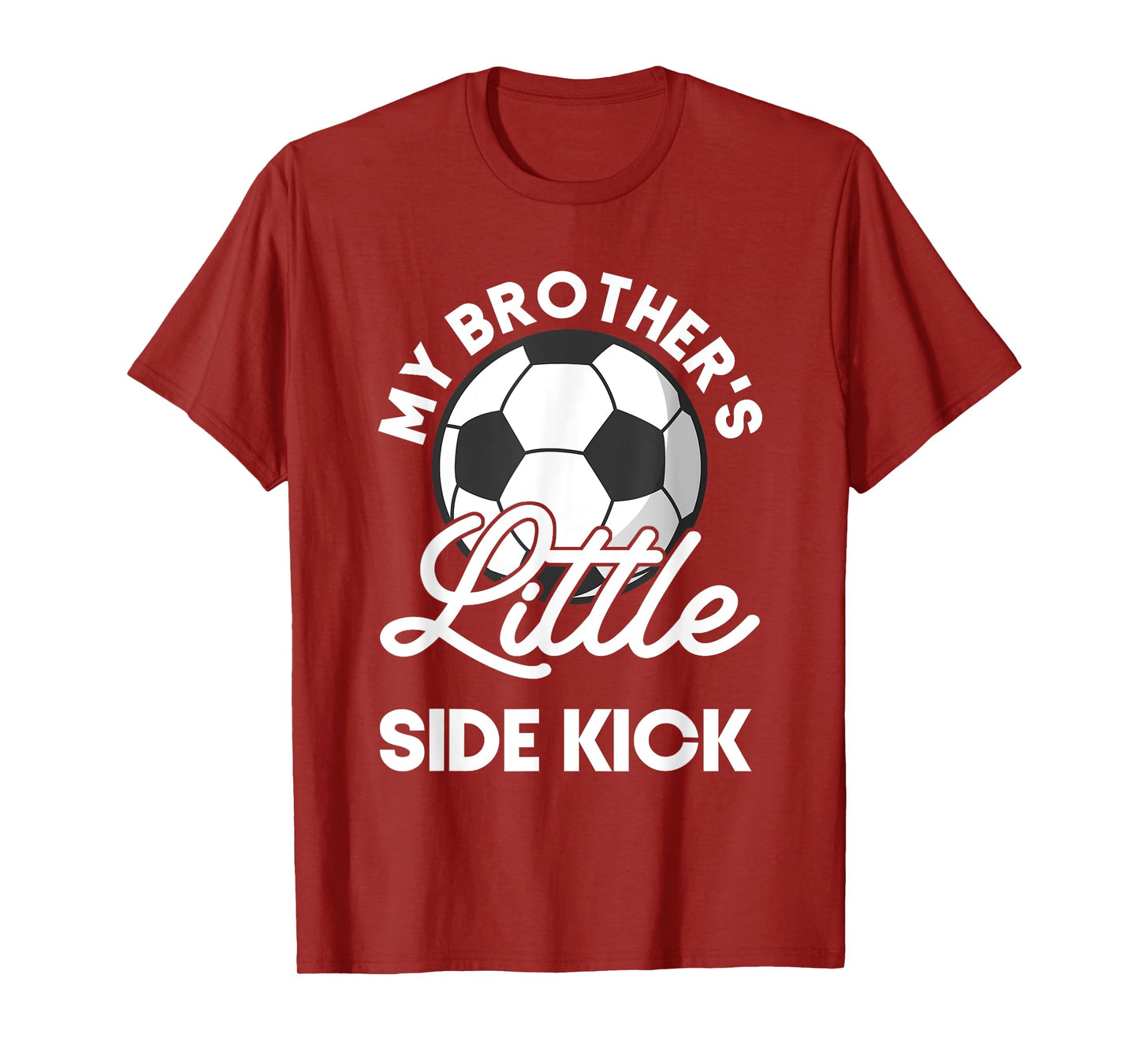 Kids My Brother's Little Side-Kick Soccer Younger Sibling T-Shirt