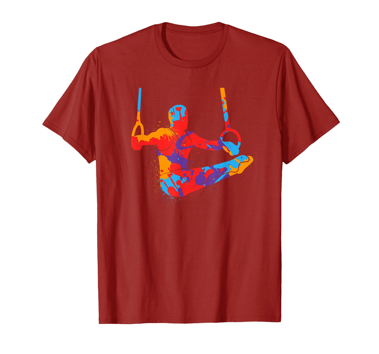 Gymnastics Sports Rings Kids Boys Colorful Gymnast T-Shirt