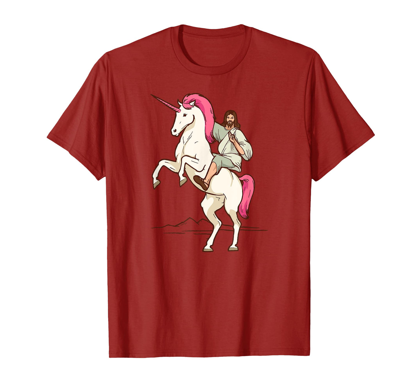 Jesus on Unicorn - Jesus Christ Riding a Unicorn T-Shirt