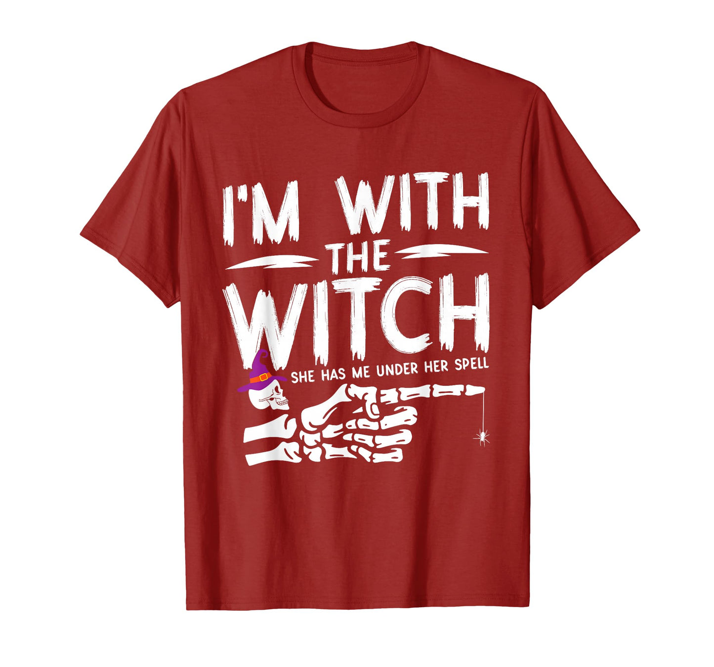 I'm with The Witch Funny Halloween Couple Costume Party T-Shirt